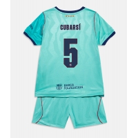 Camisa de Futebol Barcelona Pau Cubarsi #5 Equipamento Alternativo Infantil 2026-27 Manga Curta (+ Calças curtas)